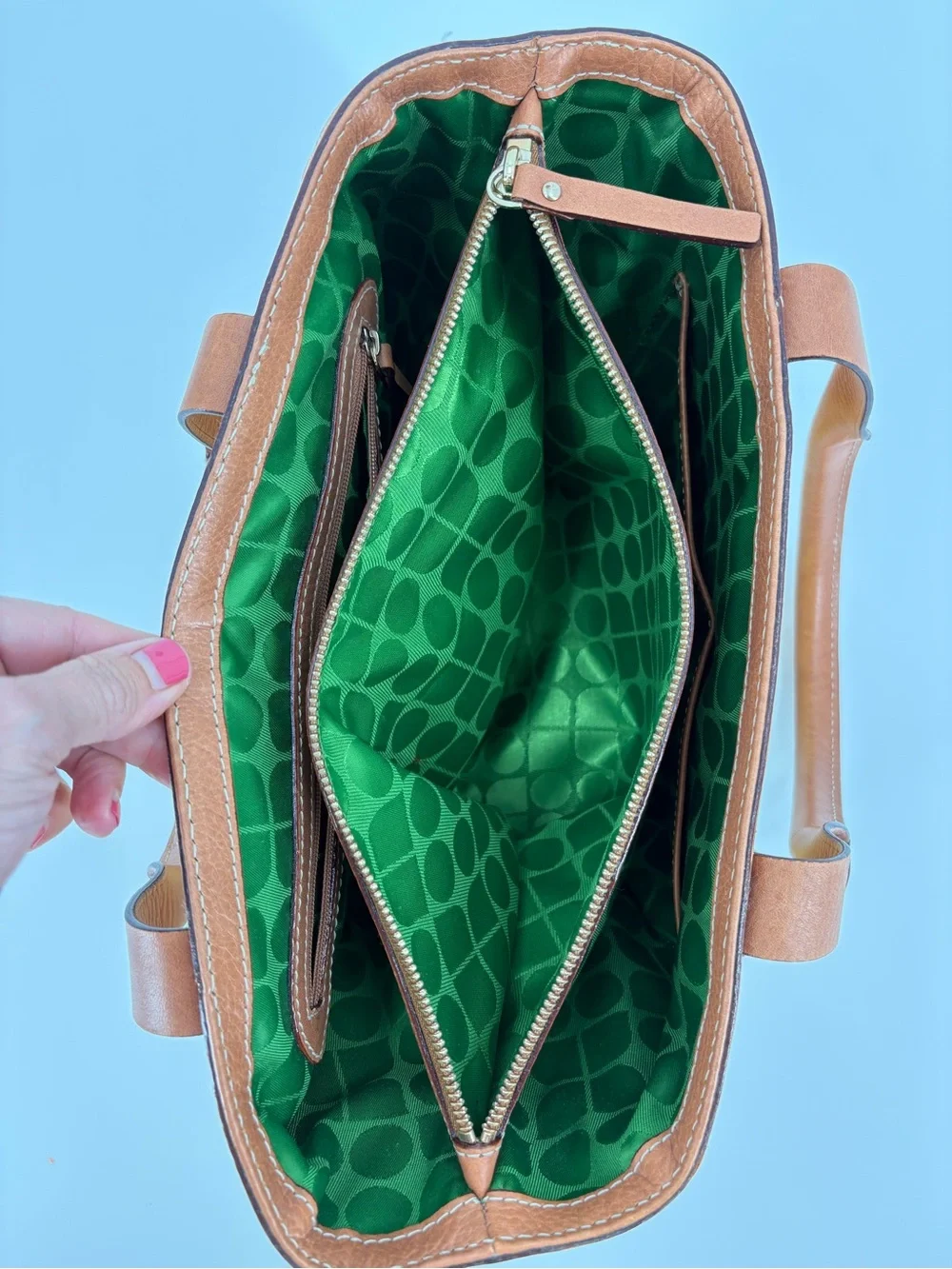 NWT Kate Spade Fairchild Gardens Quinn Canvas Leather Bag Handbag Natural OS